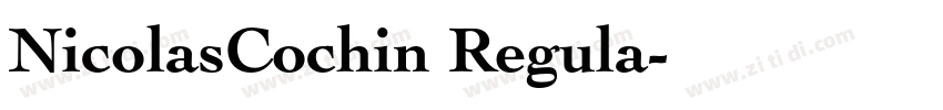 NicolasCochin Regula字体转换